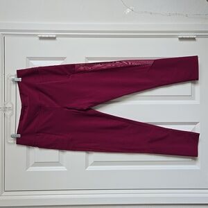 Women's Burgundy Leggings